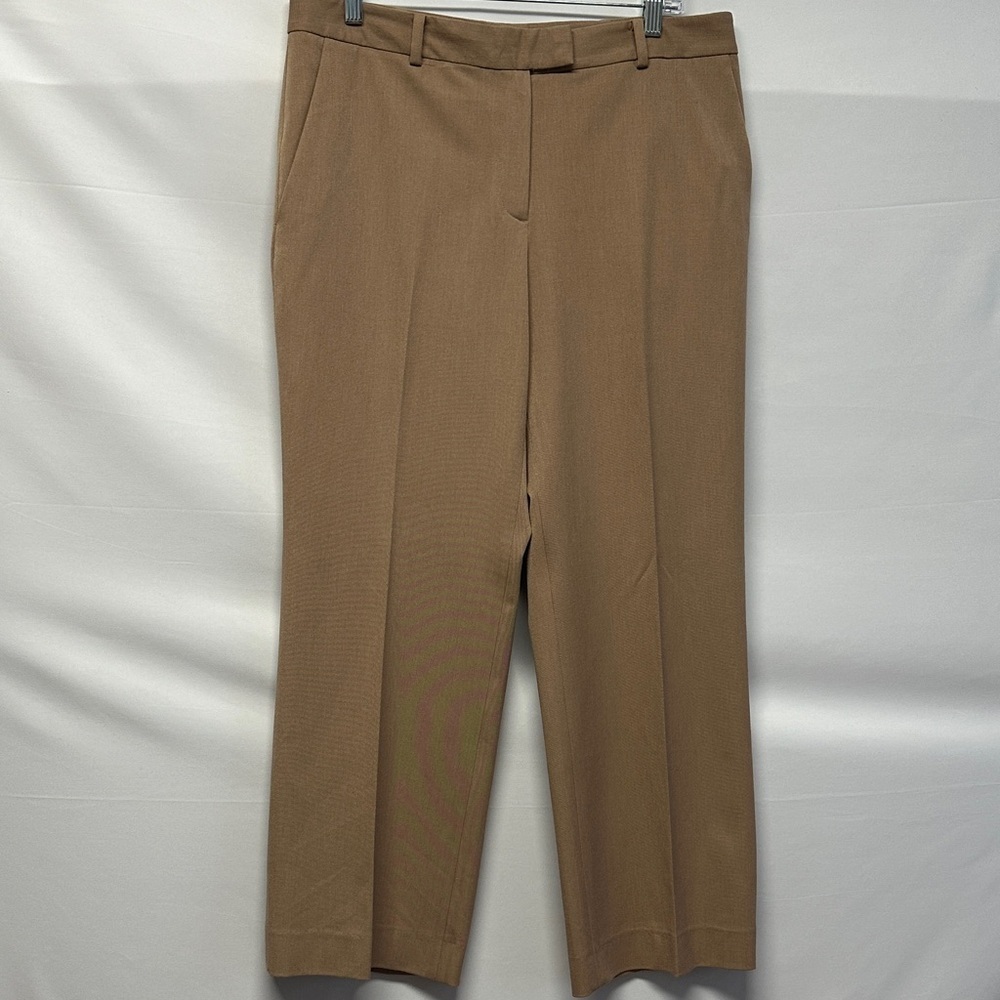 Brooks Brothers 346 Caroline Fit Straight Leg Dress Pants Tan/Khaki Women's 10